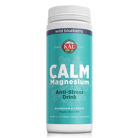 Kal Calm Magnesium Anti Stress Drink Mg Mag Glycinate Calm