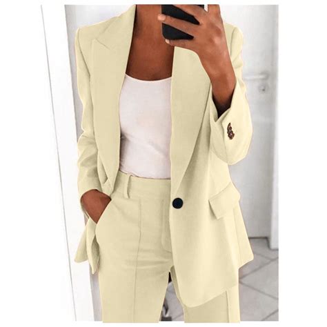 Summer Savings Mrasaso 2 Piece Outfit for Women Dressy Pantsuits