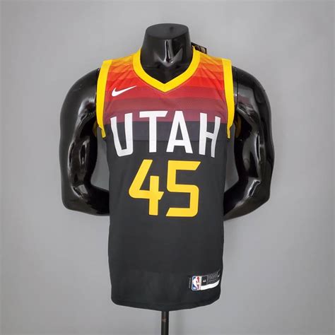 Camiseta Utah Jazz City Edition Jersey Black Red Trizhop