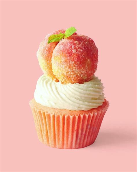 Peach Cupcake Delicious Desserts Food Videos Desserts Desserts