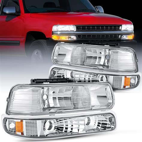 Nilight 1999 2000 2001 2002 Silverado Headlights 2000 2006 Suburban Headlight Assembly 2001