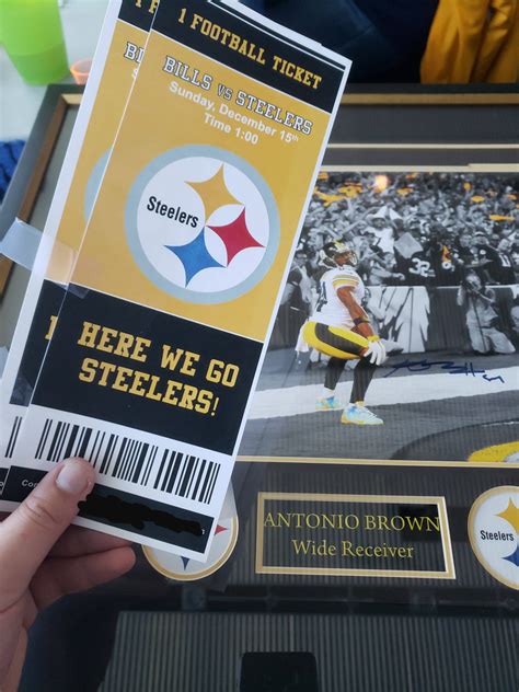 I won Steelers tickets at a raffle today! Along with a picture of some weird clown... : r/steelers