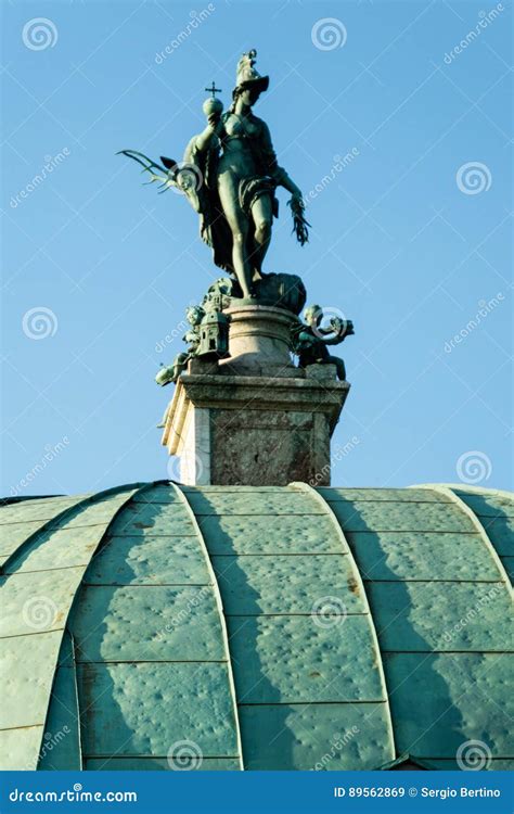 Statue Of Goddess Diana On Pedestal In Munich Stock Image Image Of