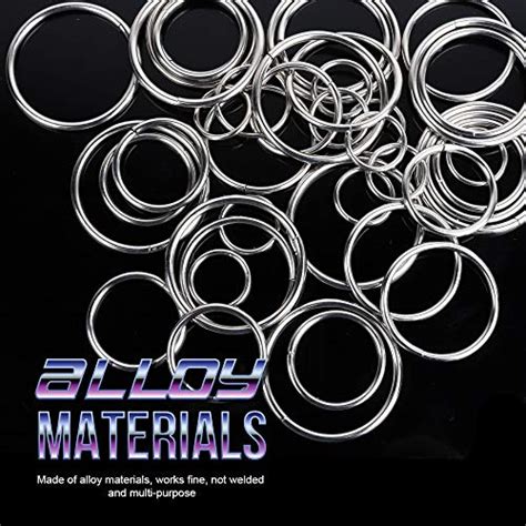 Fandamei Pcs Silver Multi Purpose Metal O Ring Non Welded O Ring For