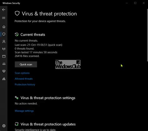 What Is Virus And Threat Protection In Windows How To Hide It