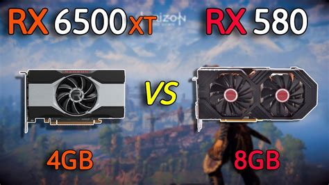 Amd Rx 6500 Xt Vs Rx 580 8gb I5 12600k Test In 14 Games 1080p Youtube