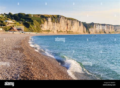 Normandy Coast With White Cliffs Near Fecamp France Stock Photo Alamy