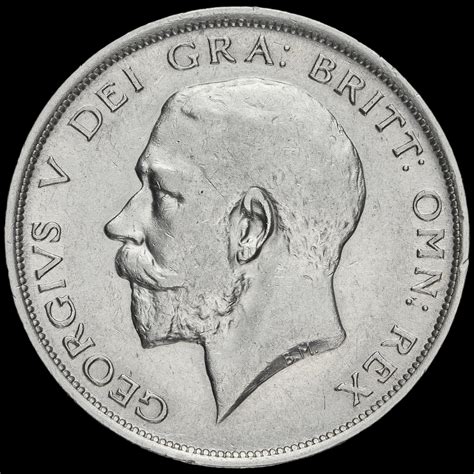 George V Silver Half Crown Scarce Vf