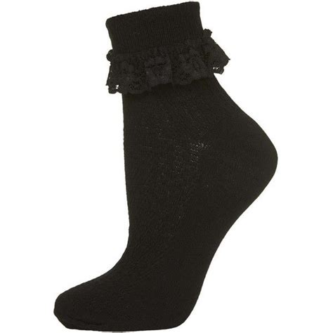 Topshop Lace Trim Ankle Socks Fashion Cotton Ankle Socks Topshop Socks