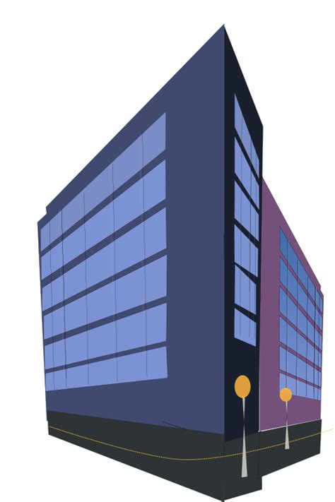 Free Clip Art Commercial Building By Netalloy