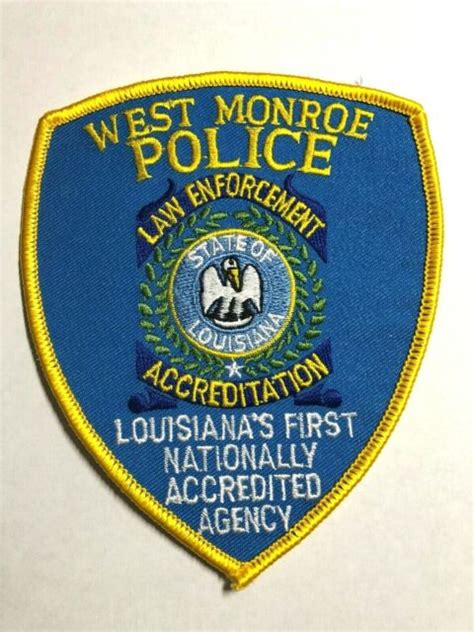 Unused West Monroe Louisiana Police Patch Ebay