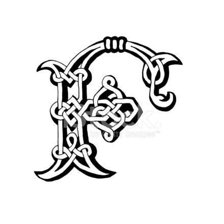 Celtic Letter F Stock Vector - FreeImages.com