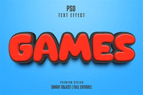 Game 3d Text Effect Graphic By Himelgfx · Creative Fabrica