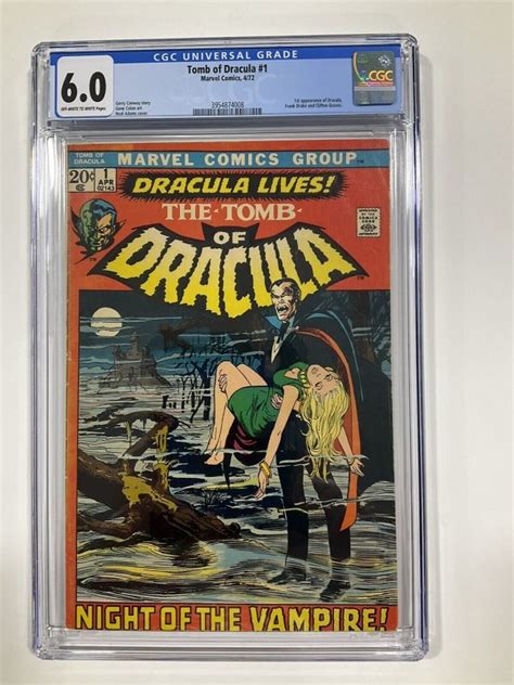 Tomb Of Dracula Cgc Ow W Pages Marvel Comic Books Modern