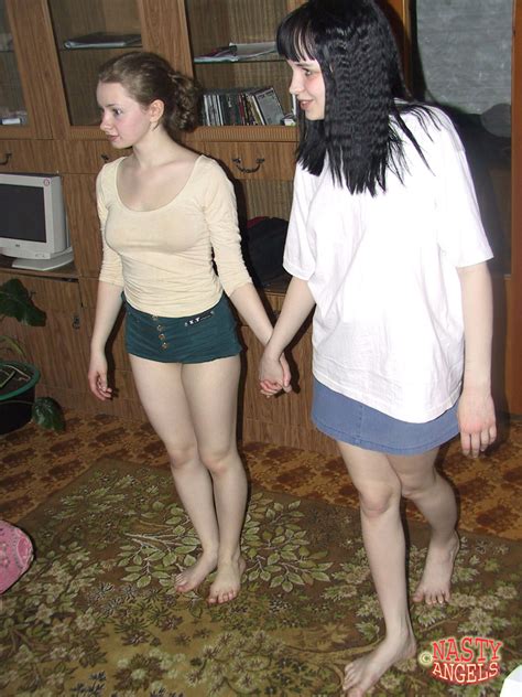 Four Playful Amateur Teens Pose Provocatively As They Strip Down Naked CoedCherry