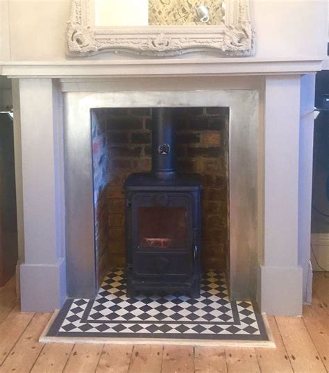 Excellent Pics Log Burner Fireplace Tile Popular The Time For Those