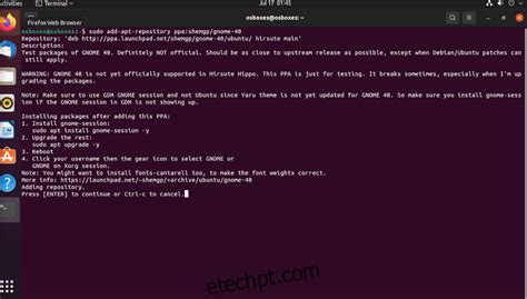 Como Instalar O Gnome No Ubuntu Etechpt