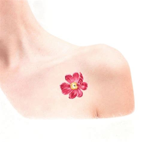 Peonia Tatuaggio Temporaneo Simbolo Di Amore Affetto Regalo Per