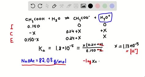 Solved A Buffer Solution Was Prepared By Adding 4 95 Mathrm{g} Of Sodium Acetate Mathrm{nach