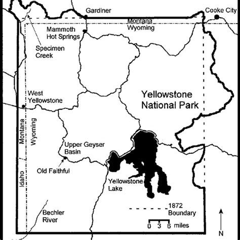 Map of Yellowstone National Park. | Download Scientific Diagram