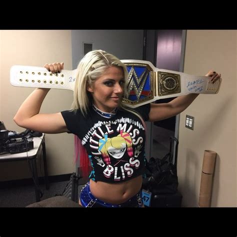 Alexa Bliss Signed Wwe Smackdown Womens Championship Replica Title