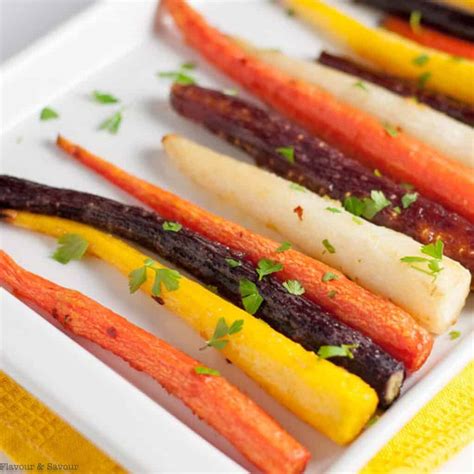 Easy Roasted Carrots With Honey Ginger Glaze Flavour And Savour