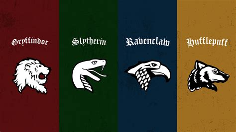 Gryffindor Slytherin Hufflepuff Ravenclaw Wallpaper