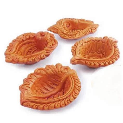 Light Brown Diwali And Festivals Clay Diyas For Diwali, Packaging Type: Packet at Rs 15/pair in ...