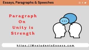 Paragraph On Unity Is Strength Student Essays