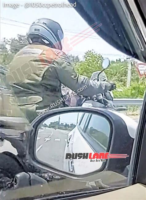 Royal Enfield Himalayan 450 Exhaust Spied For First Time