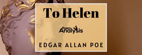 To Helen by Edgar Allan Poe - Poem Analysis