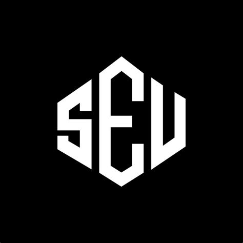 seu letter logo design  polygon shape seu polygon  cube shape