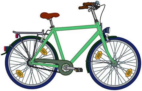 bicycle - coloured - Openclipart