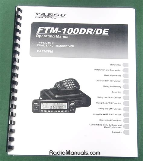 Yaesu Ftm Dr De Operating Manual