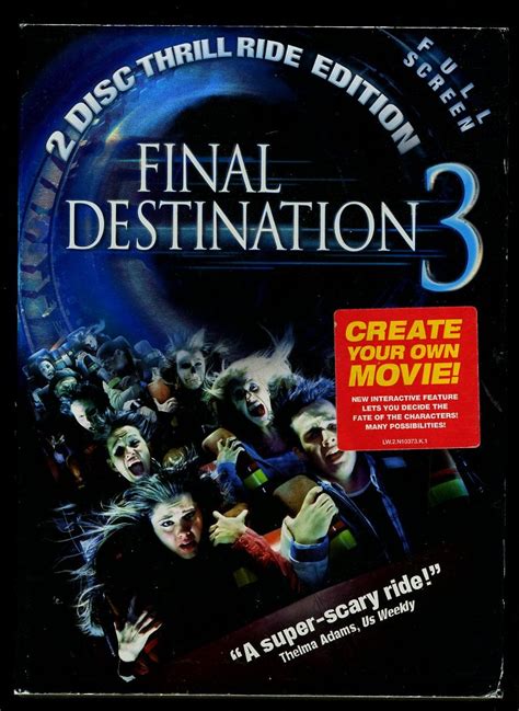 FINAL DESTINATION 3 dvd 2 Disc Set Full Screen | eBay