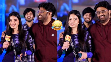 Producer Naga Vamsi Making Fun With His Sister Harika At MAD FEST 23