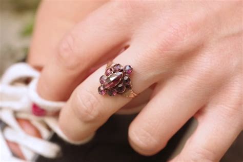 Antique Perpignan Garnet Ring Maison Mohs