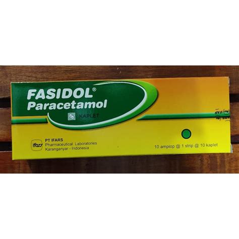 Jual Fasidol 100 Kaplet Paracetamol 500 Mg Pereda Nyeri Demam