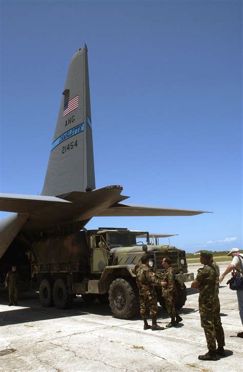 A US Army USA M 923 5 Ton Cargo Truck From The 393rd Corps Support