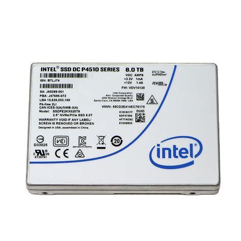 Used P Tb Intel Ssd Series Dc Nvme U Ssdpe Kx T Solid