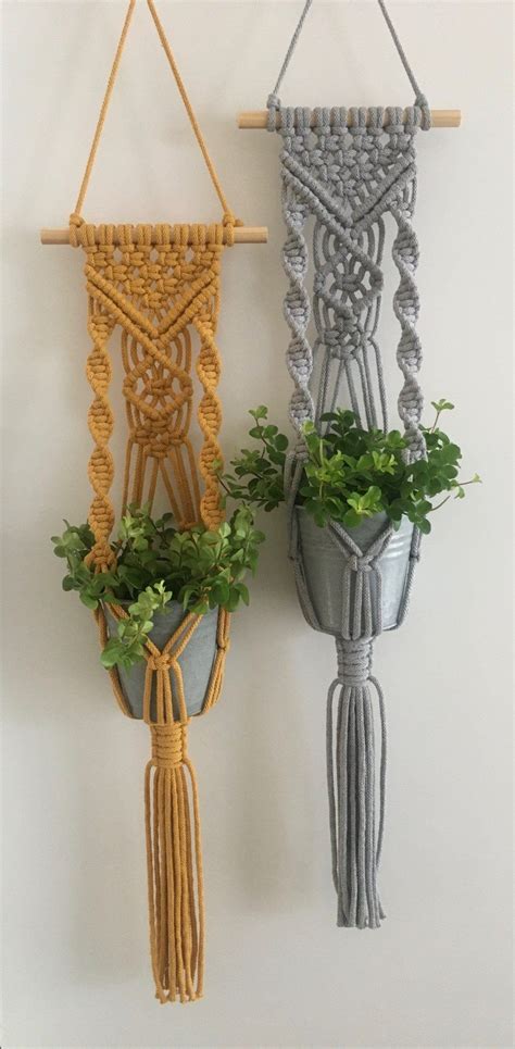 Macrame Plant Hanger Macrame Wall Planter Wall Hanging Wall Etsy