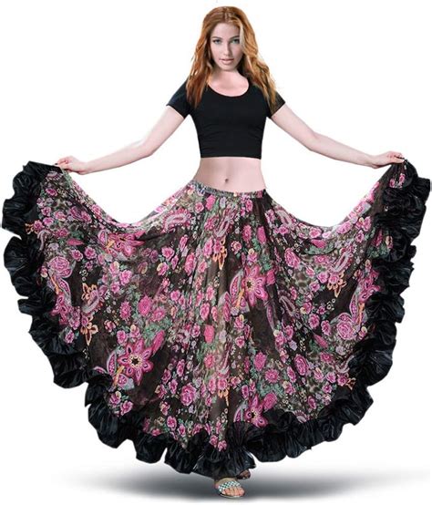 ROYAL SMEELA Belly Dance Skirt Women Flamenco Skirt Belly Dance Costume ...