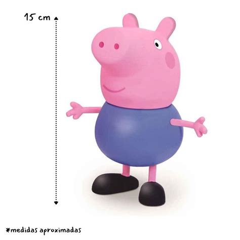 Kit Bonecos Porquinhos George Pig Peppa Pig Princesa Cm Brinquedo