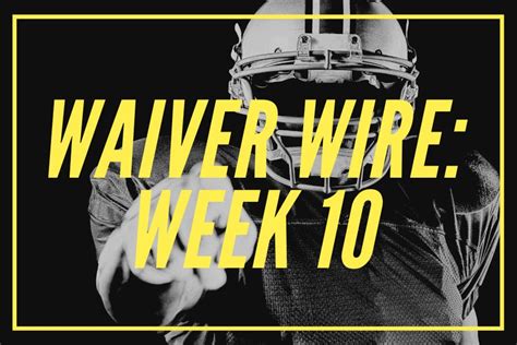 Walking The Idp Waiver Wire Week 10 By Jeff Pomazal