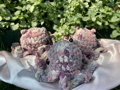 Purple Camo Amigurumi Dumbo Octopus Etsy