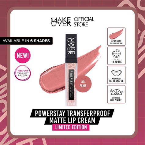 MakeOver Powerstay Transferproof Lipcream Matte Lip Cream Original Make Over Limited Nude