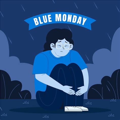 Ilustra O Plana Para Blue Monday Vetor Gr Tis