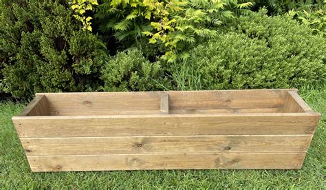 Large Wooden Planter Veg Herb Extra Depth Uk Garden Products