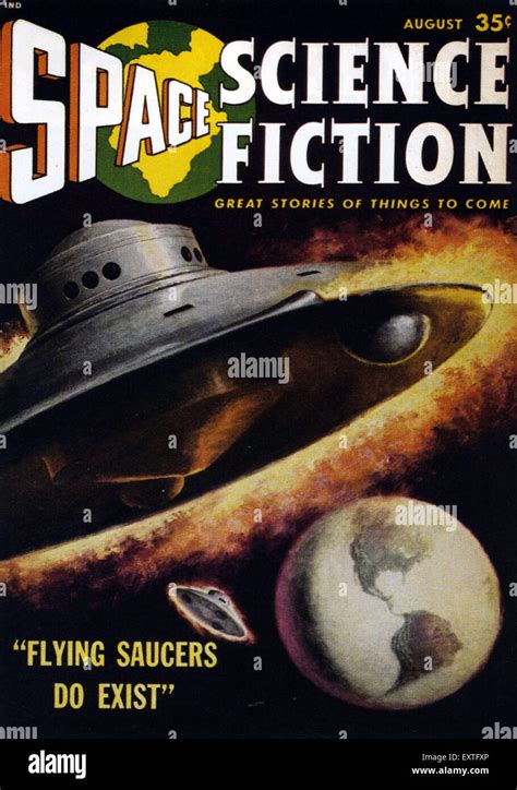 1950s Usa Space Science Fiction Magazine Cover Stock Photo Alamy