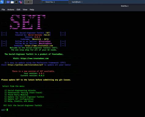 Kali Social Engineering Toolkit Tutorial Lopnaughty